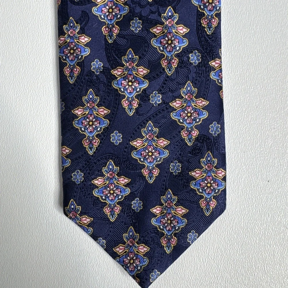 Robert Talbott Best Of Class‎ Dress Tie Multicolor Silk Hand Sewn in USA